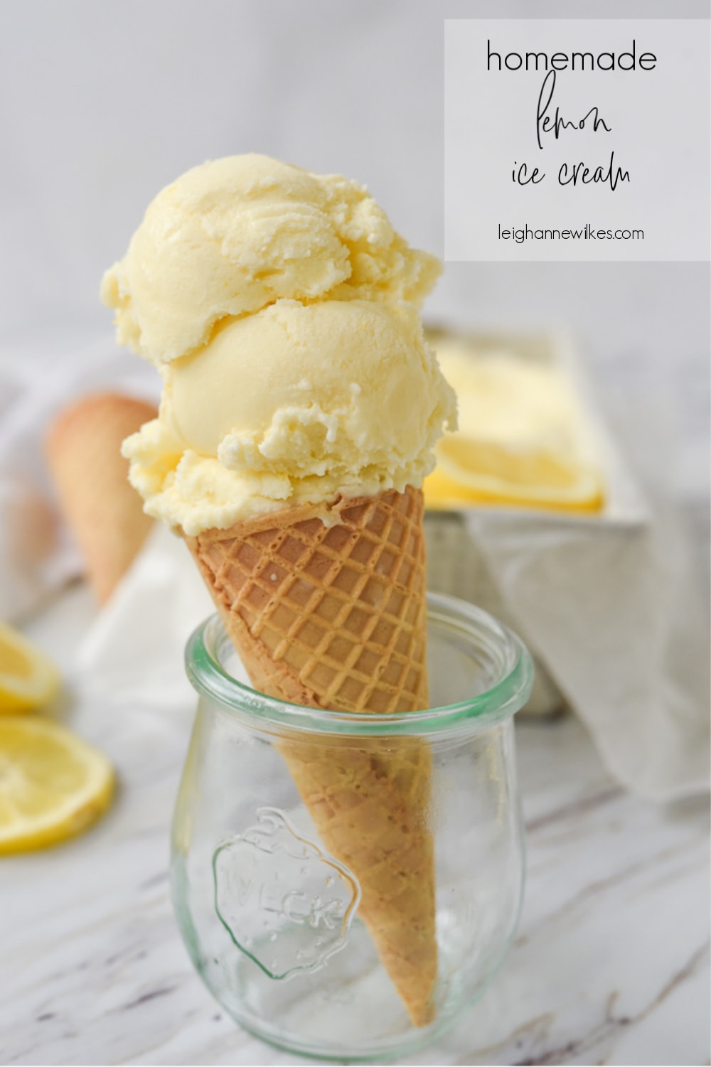 Homemade Lemon Ice Cream Recipe | by Leigh Anne Wilkes
