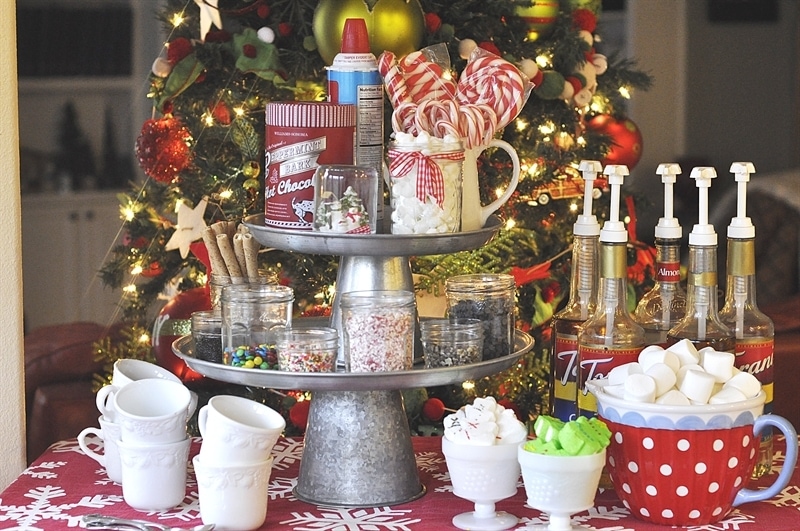Cozy Hot Cocoa Station For The Holidays - House of Hawthornes