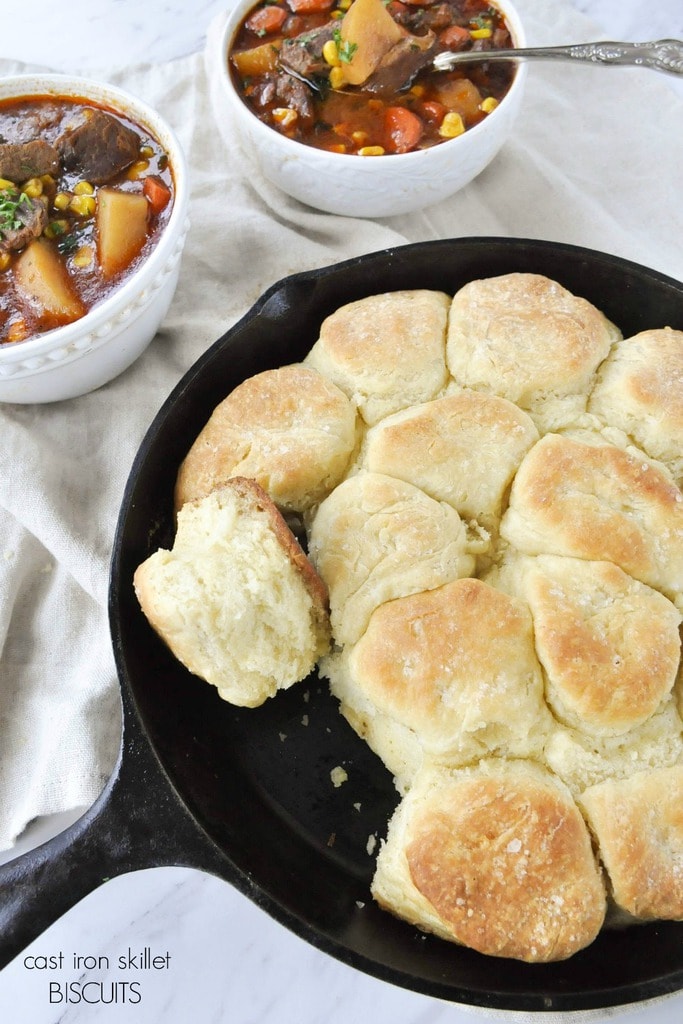 Cast Iron Skillet Biscuits | Recipe from Your Homebased Mom