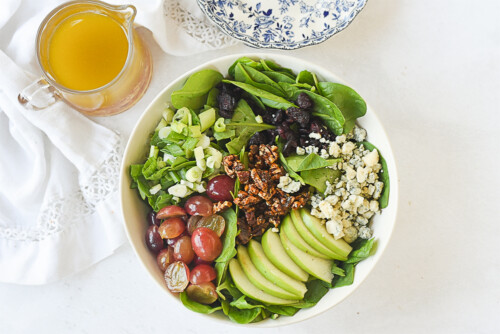 Winter Spinach Salad Recipe| by Leigh Anne Wilkes