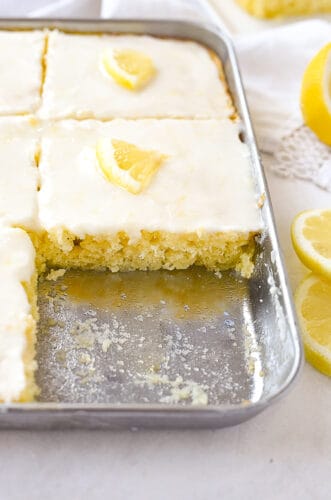 Lemon Sheet Cake for Two | Recipe by Leigh Anne Wilkes