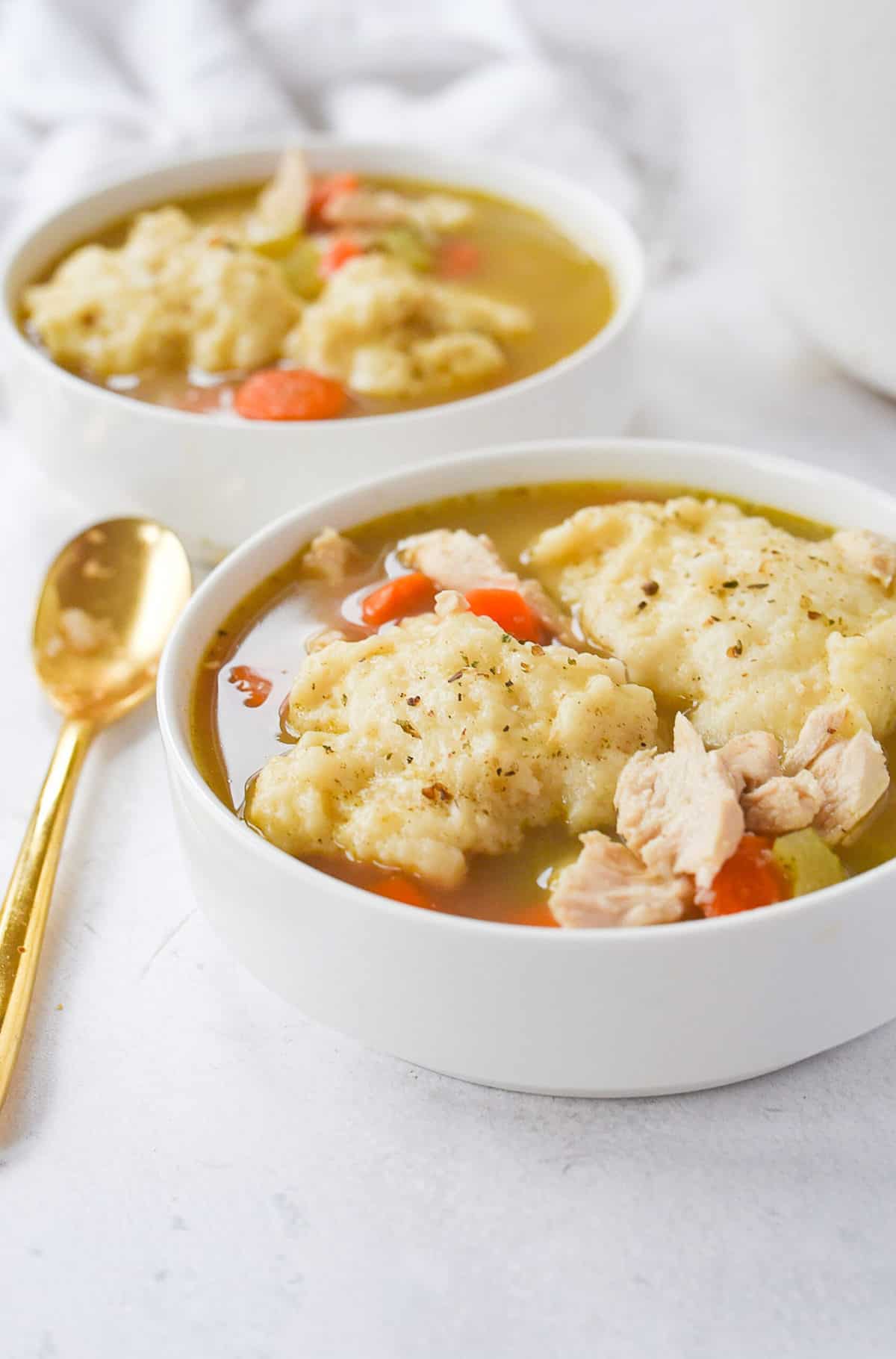 Chicken and Dumplings for Two
